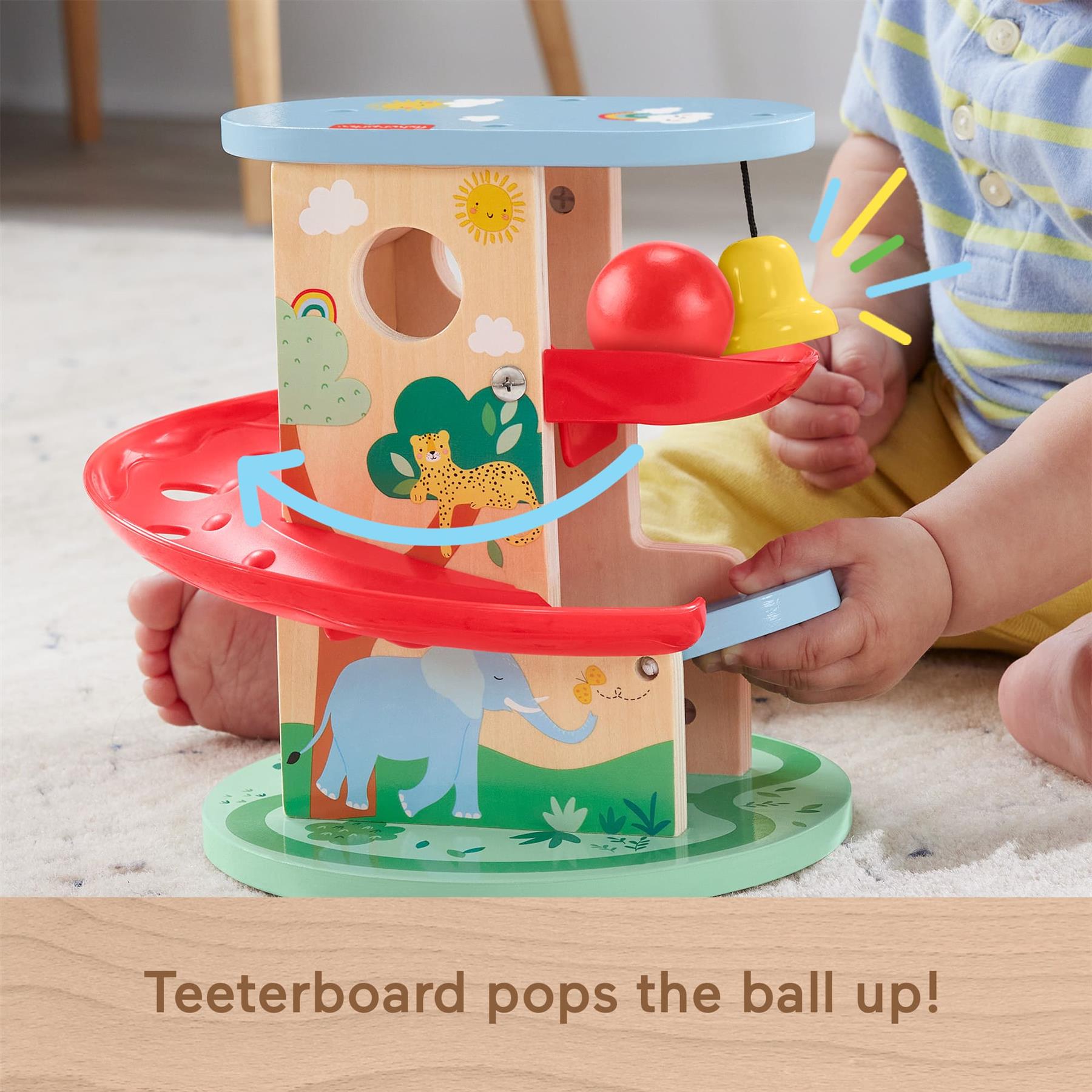 Fisher-Price Wooden Treehouse Ball Run