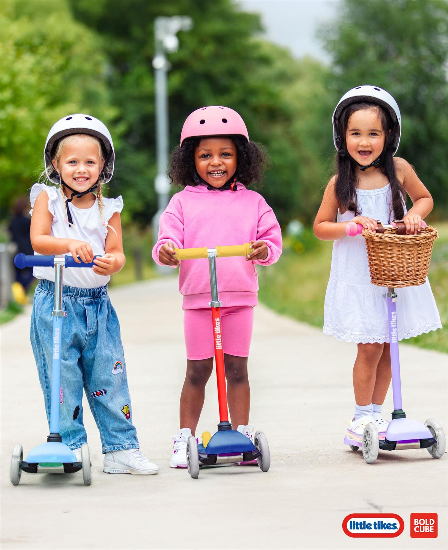 Little Tikes Kids 3 Wheel Scooter - Purple & Pink