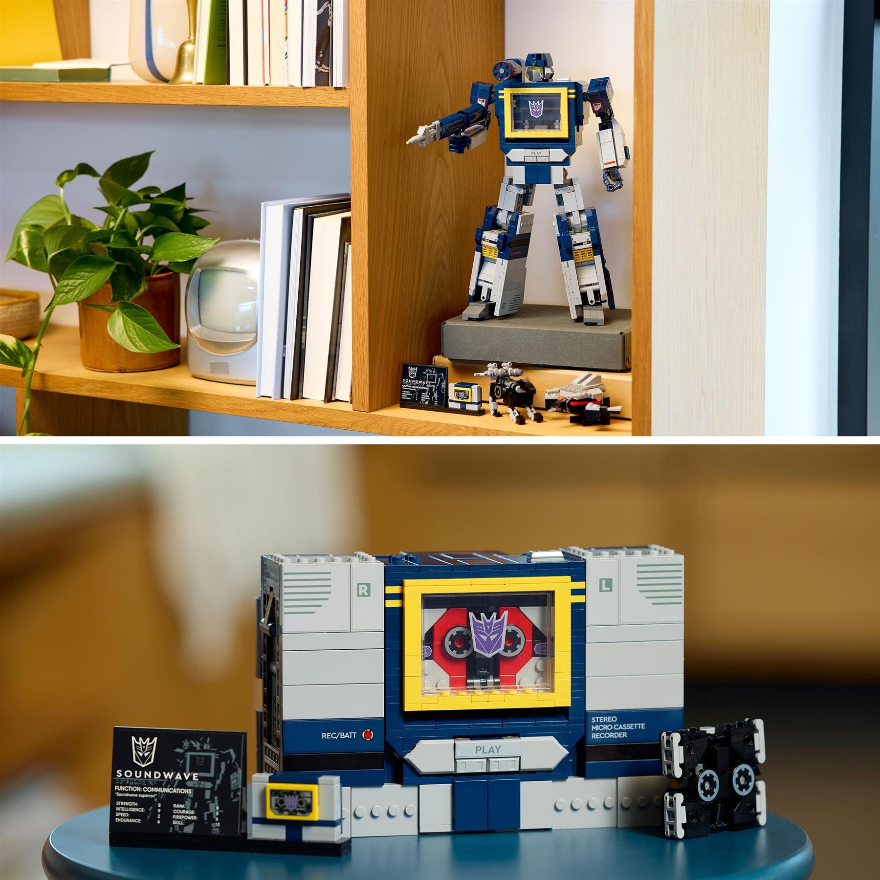 LEGO Icons Transformers Soundwave Model Kit 10358