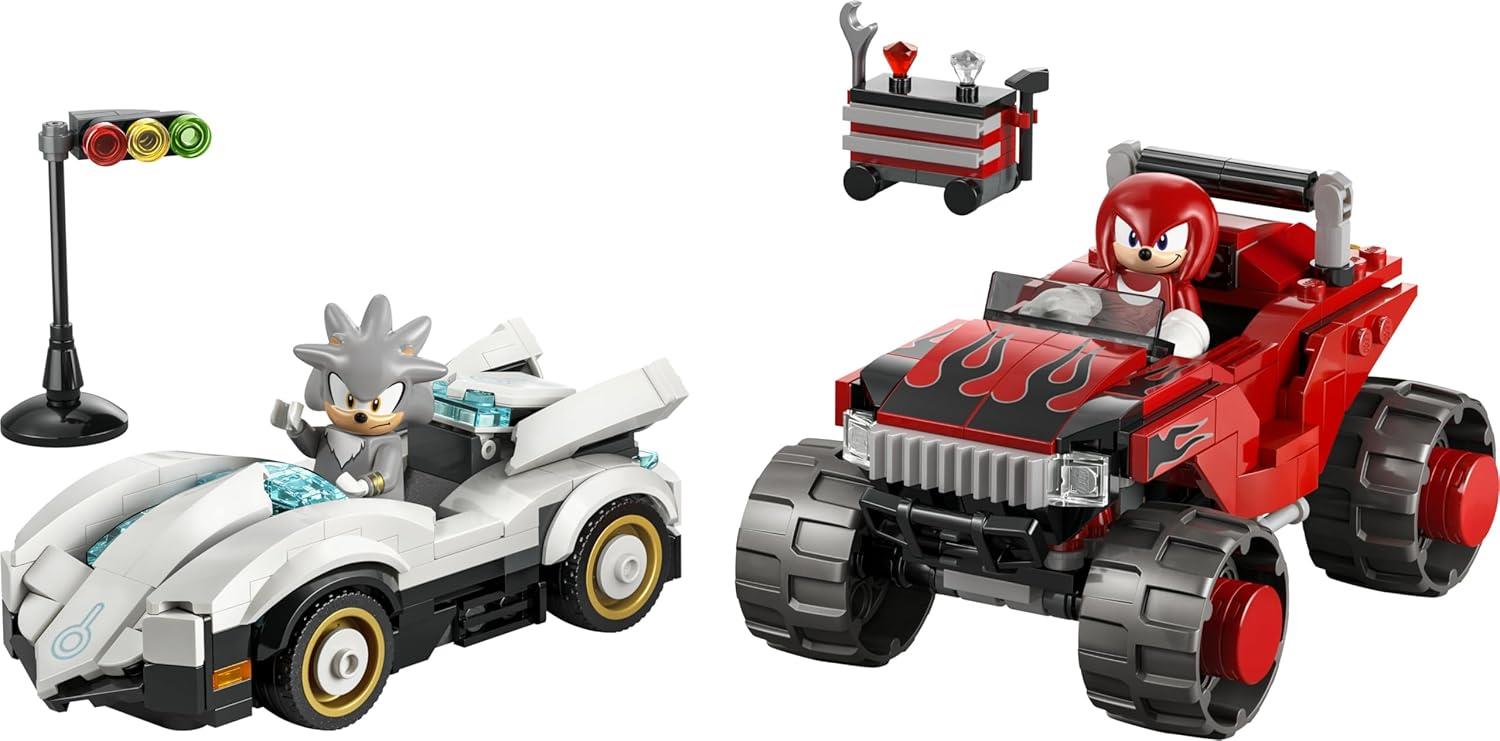LEGO Sonic the Hedgehog Silver's Car vs. Knuckles' Monster Truck 77118