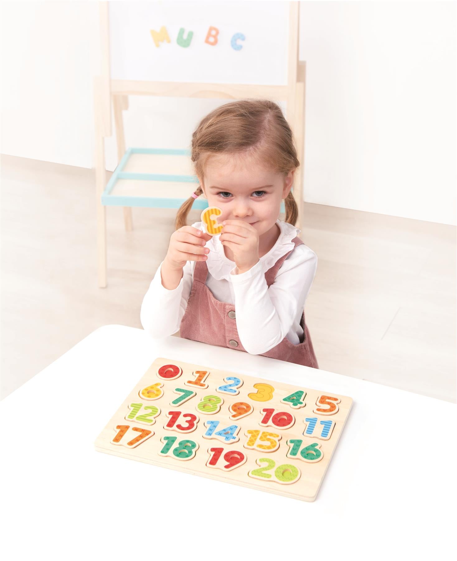 Lelin Wooden Number Board