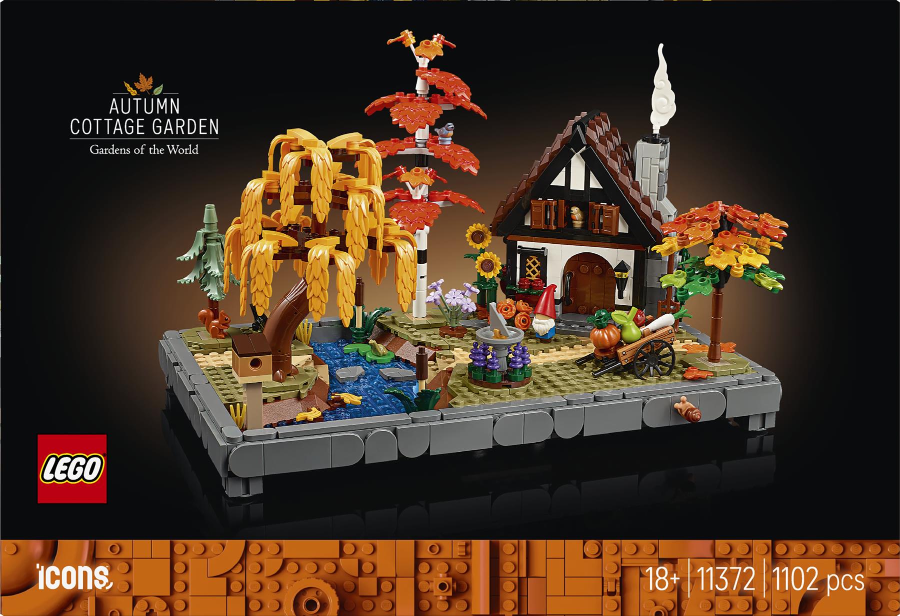 LEGO Icons Autumn Cottage Garden 11372