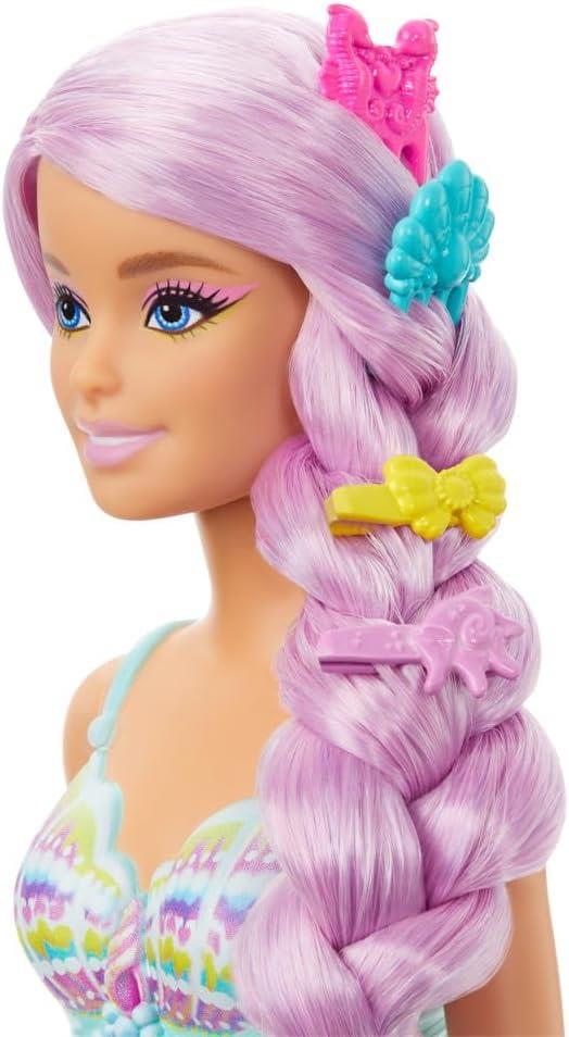 Barbie Mermaid Doll with 7-Inch-Long Pink Fantasy Hair
