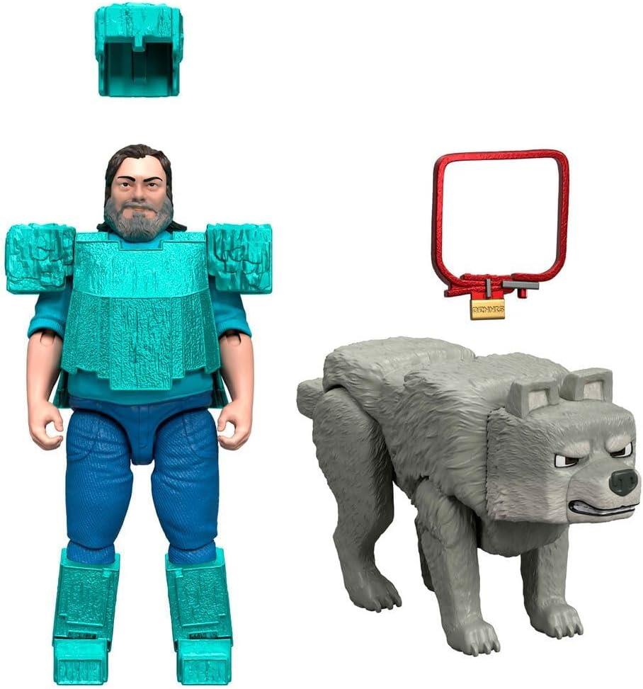 Minecraft Mans Best Wolf Action Figure Set