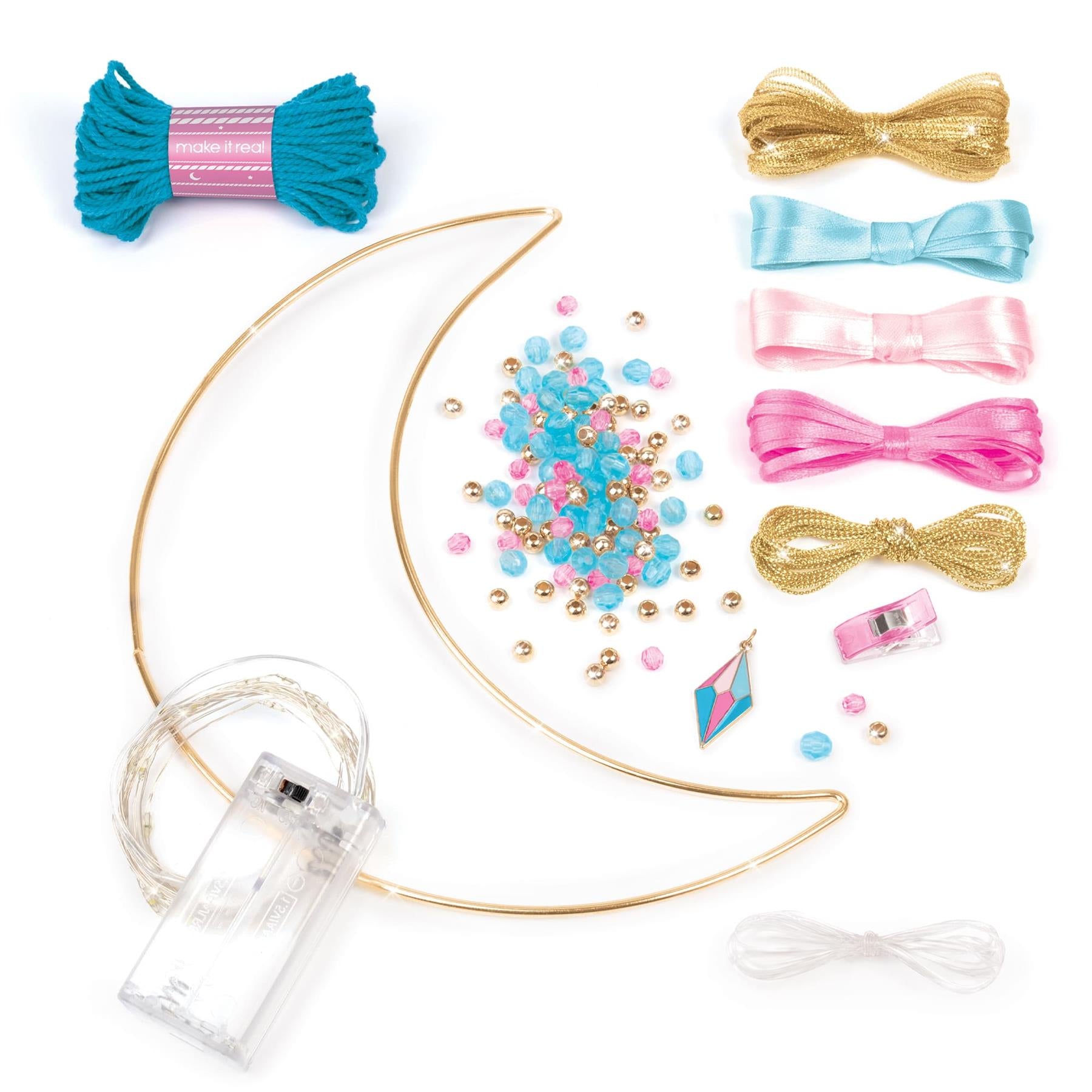 Make It Real Lunar Dream Catcher With Lights Blue
