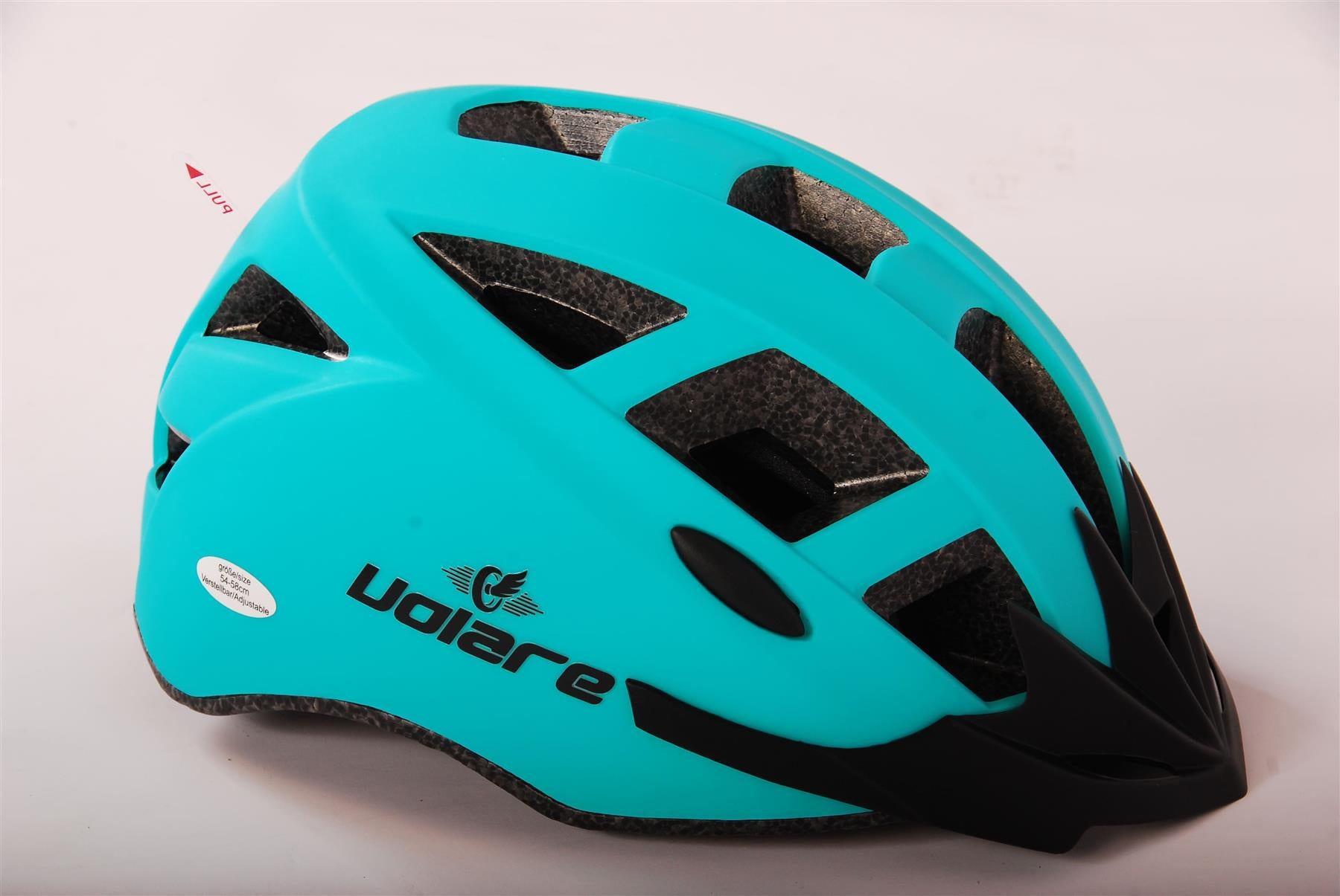 Volare 54-58 cm Bicycle Helmet - Green with LED Light