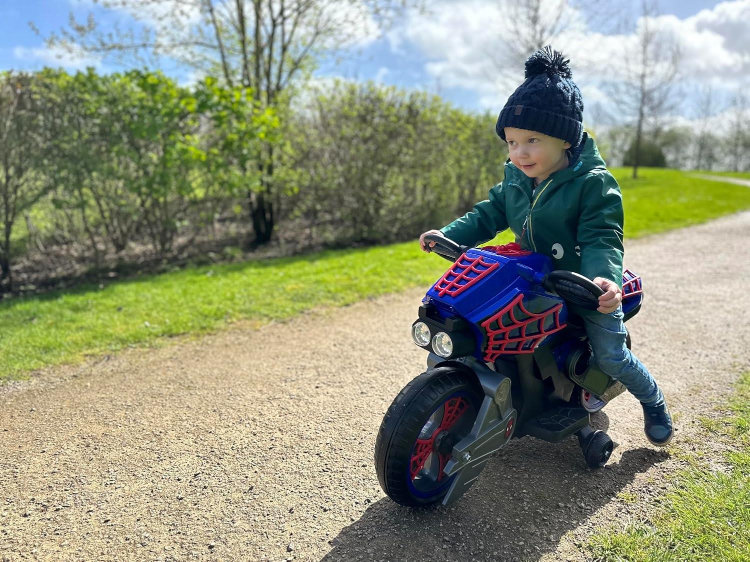 Huffy Spider-Man Battery-Operated Motorcycle Bike