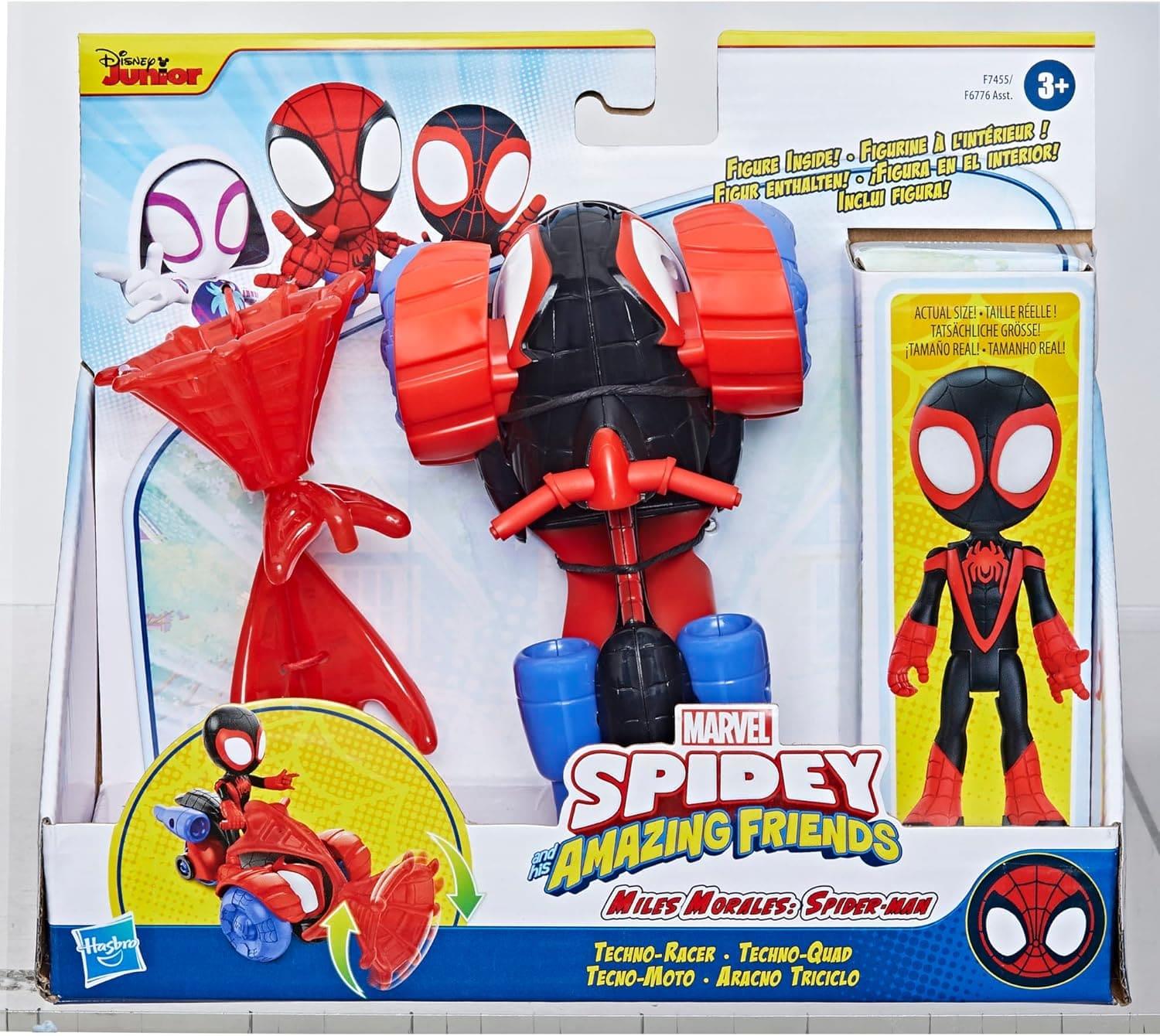 Spidey and His Amazing Friends Miles Morales Spider Man Techno Racer