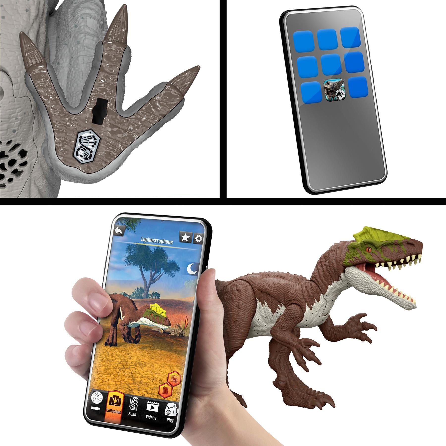 Jurassic World Rebirth Strike Attack Dinosaur Toy - Zunicératops