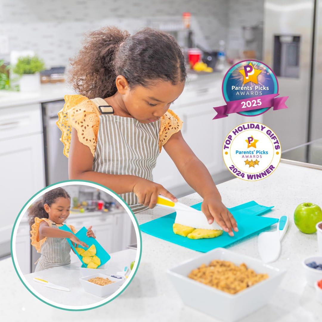 Tovla Jr. Montessori Premium Nylon Knives & Foldable Cutting Board Set