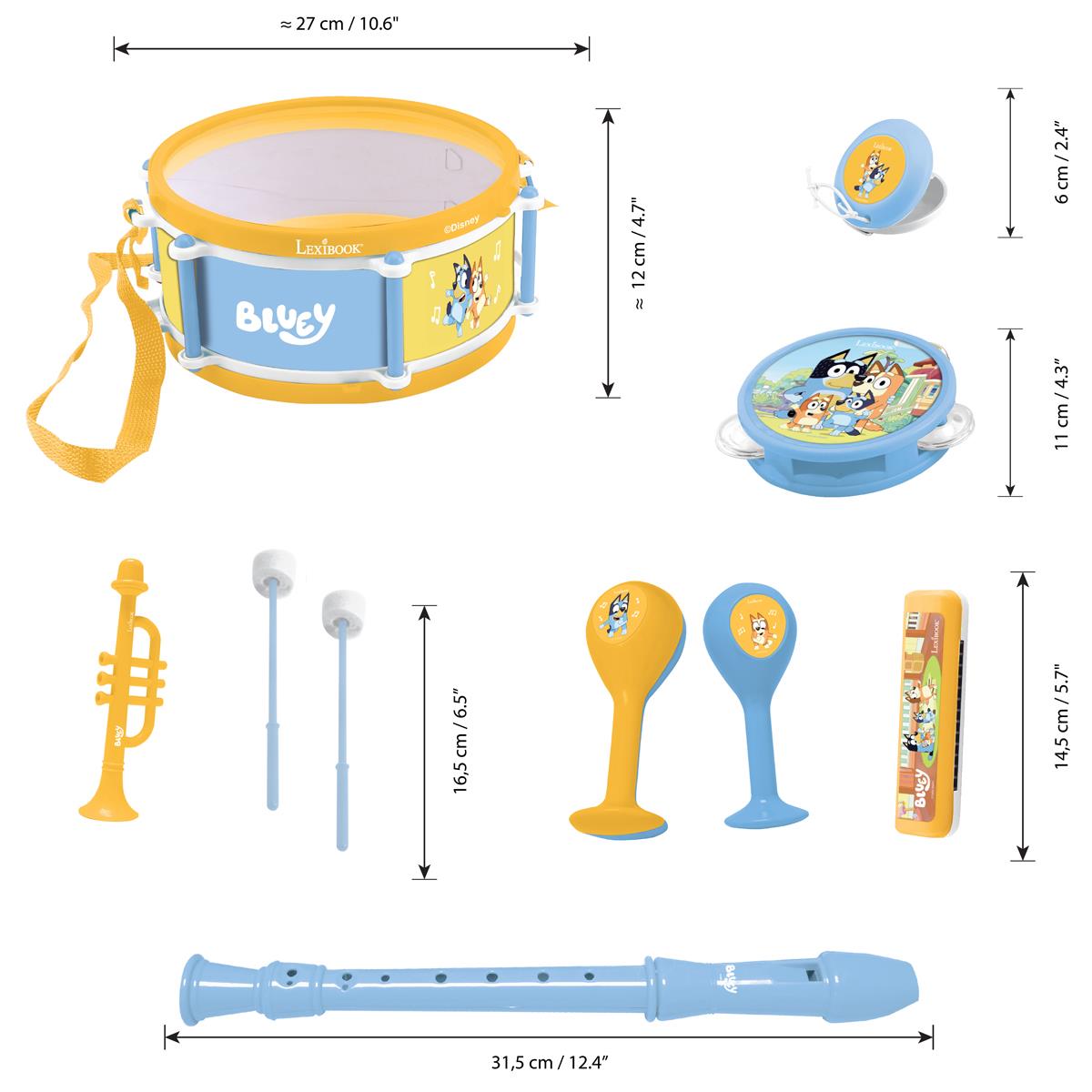 Bluey 7 Pieces Musical Set