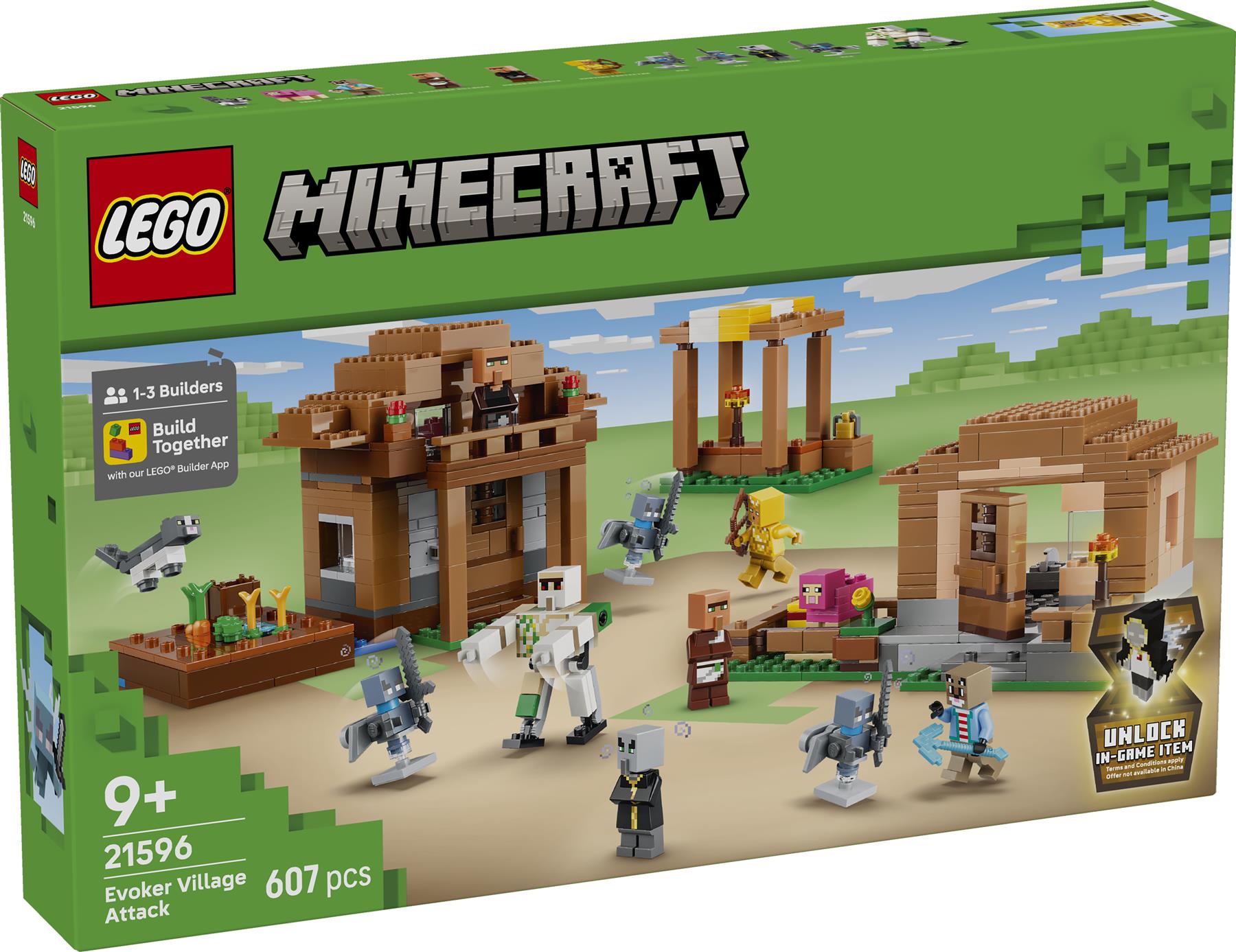 LEGO Minecraft Evoker Village Attack 21596