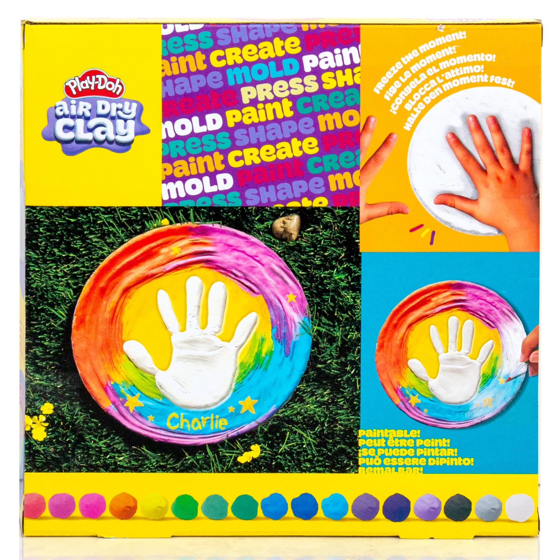 Play-Doh Air Dry Clay Handprint Stone
