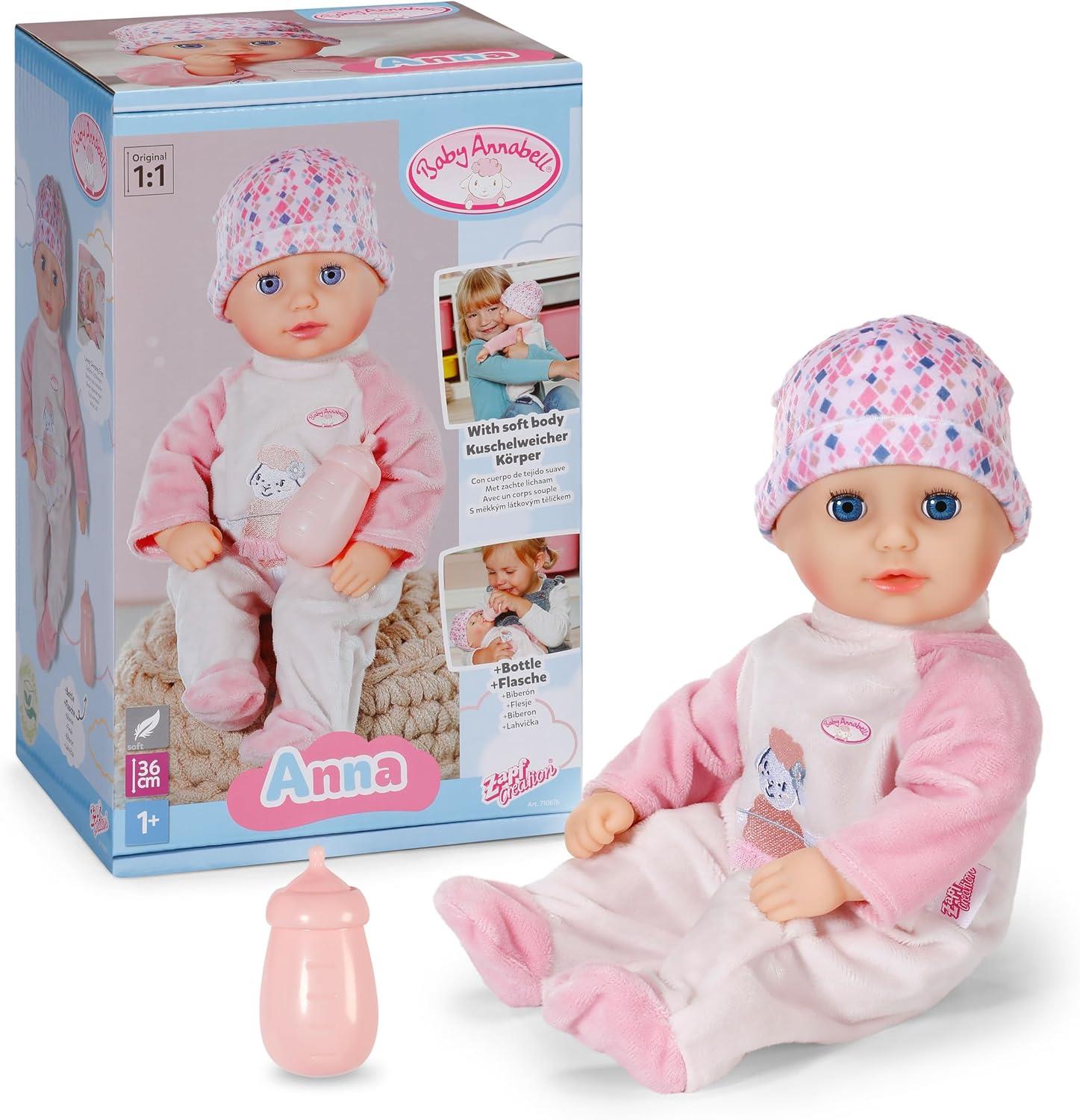 Baby Annabell Soft 36cm Baby Doll with Sleeping Eyes - Anna