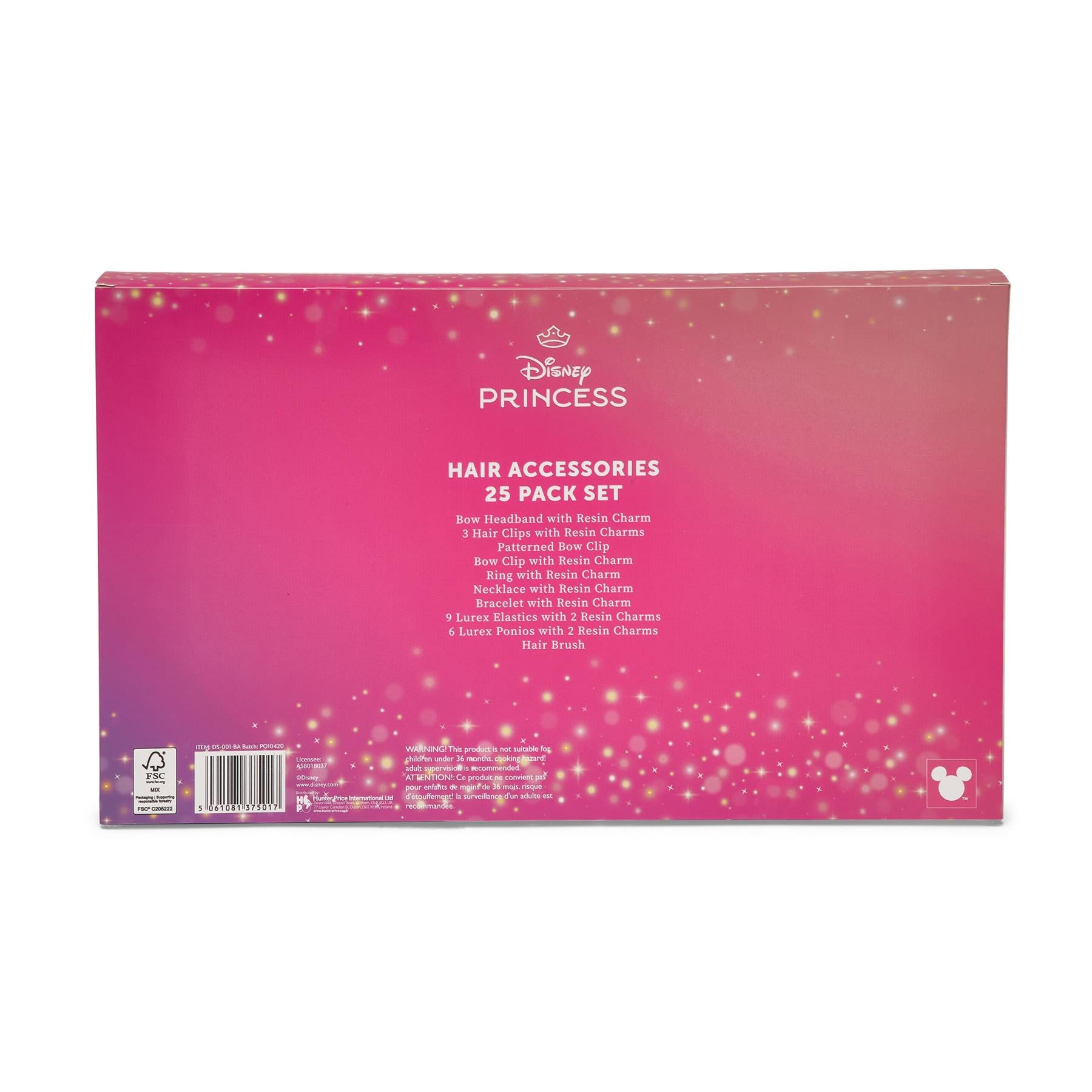 Disney Princess 25 Piece Hair Accessory Set