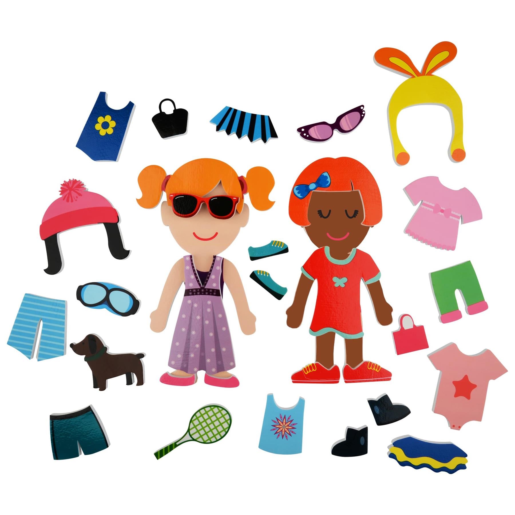 Buddy & Barney Dressing Up Bath Stickers