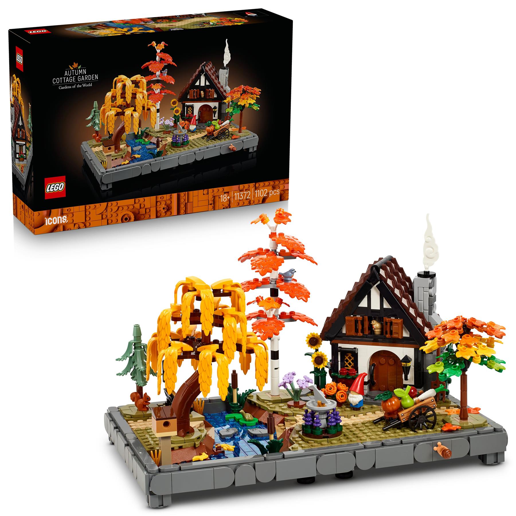 LEGO Icons Autumn Cottage Garden 11372