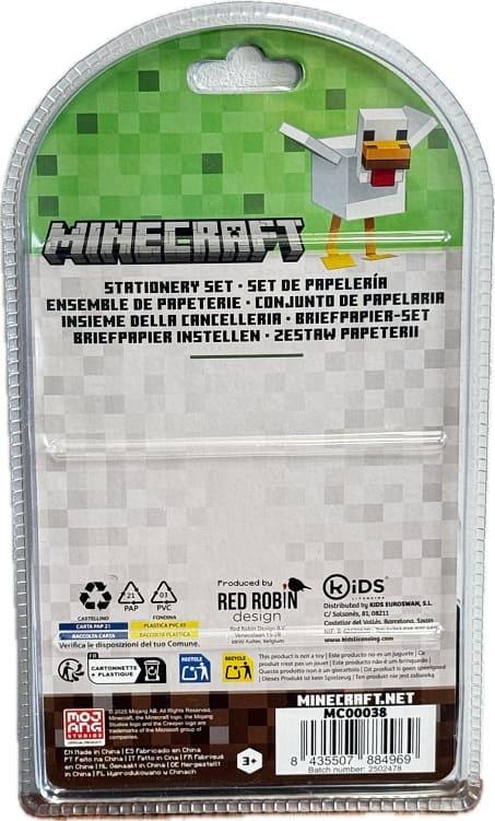 Minecraft 5 Piece Stationery Set
