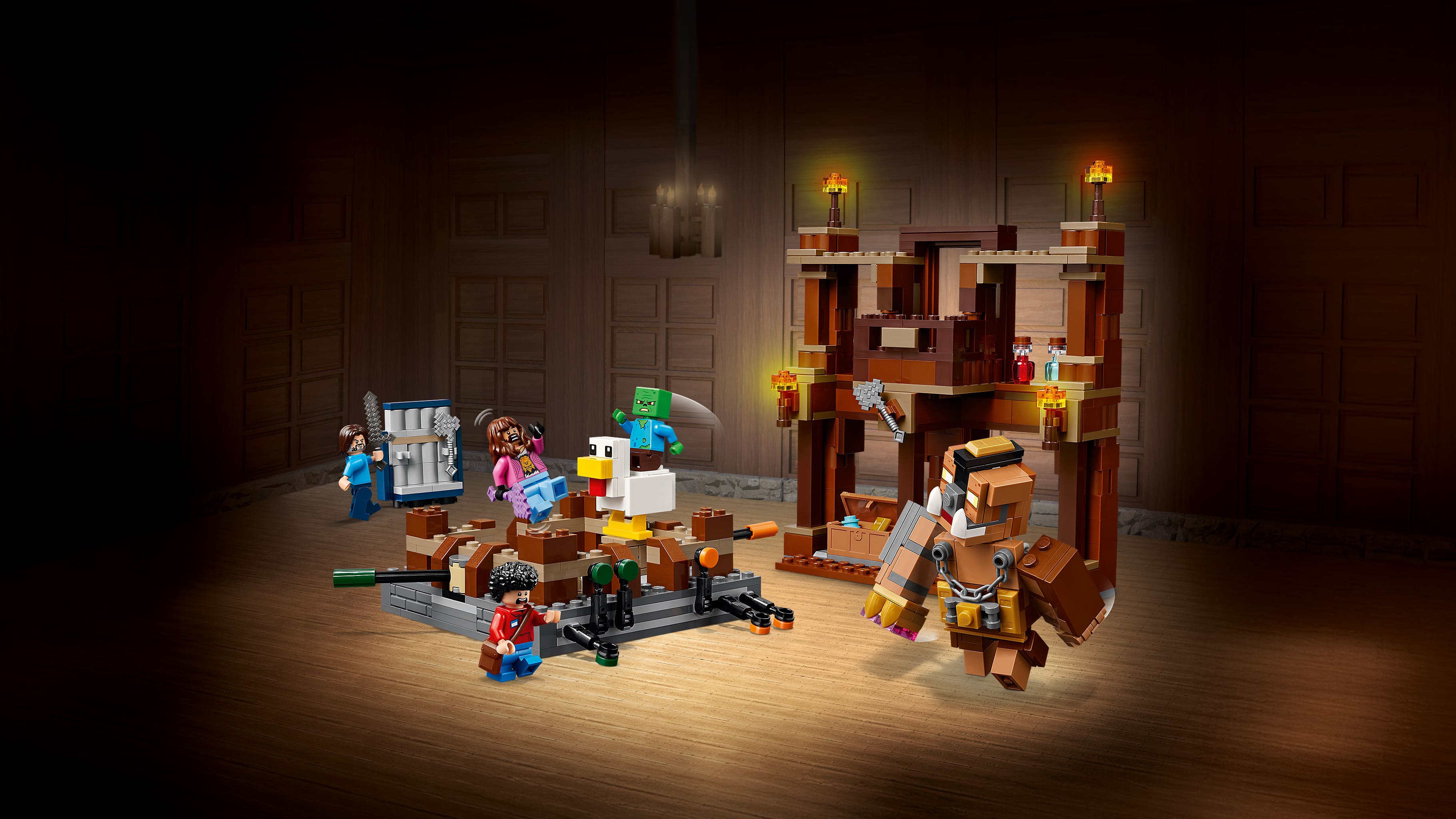 LEGO Minecraft Woodland Mansion Fighting Ring Toy Set 21272