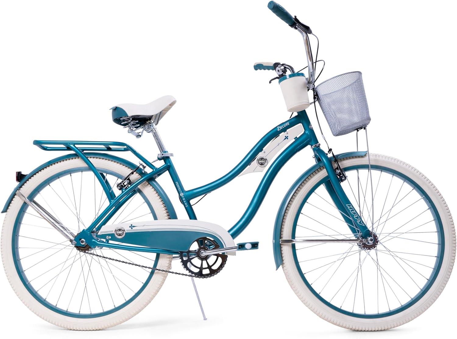 Huffy Deluxe 26 Inch Cruiser Hybrid City Bike - Teal