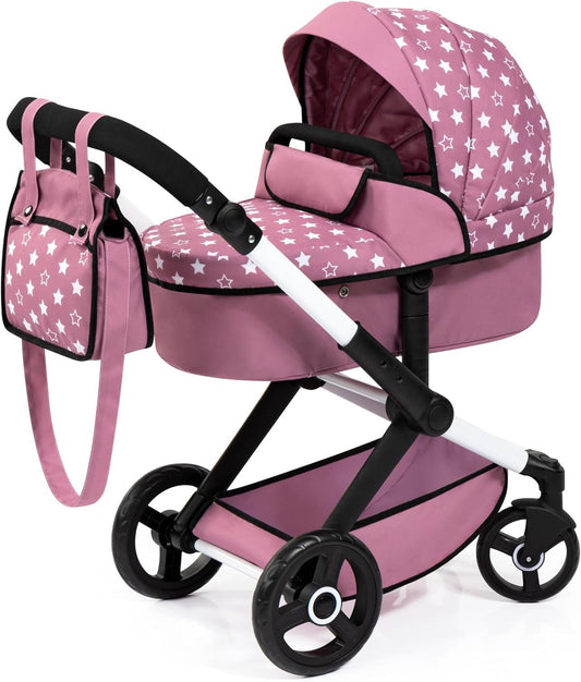 Bayer Doll Combi Pram XEO - Pink