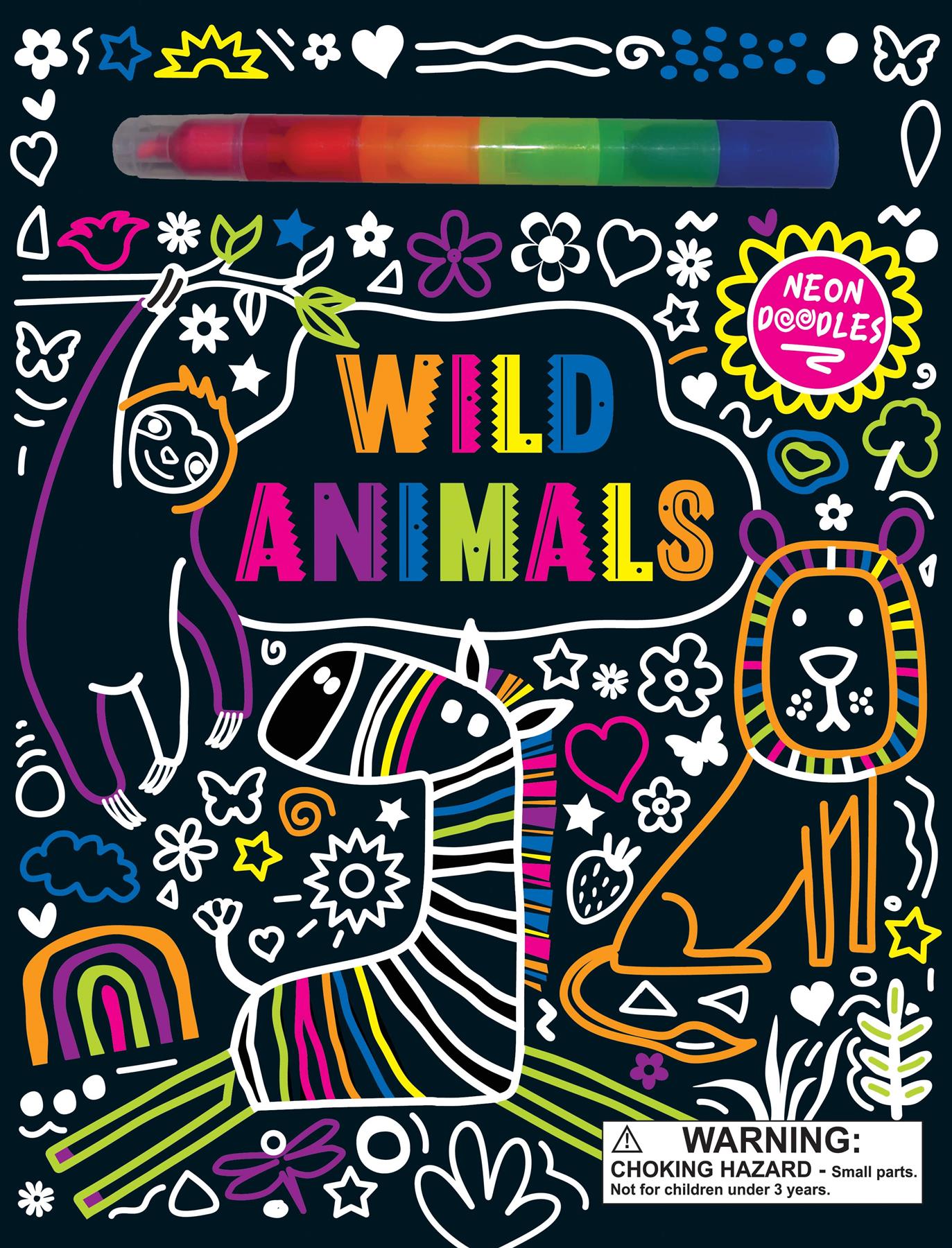 Neon Doodles - Wild Animals