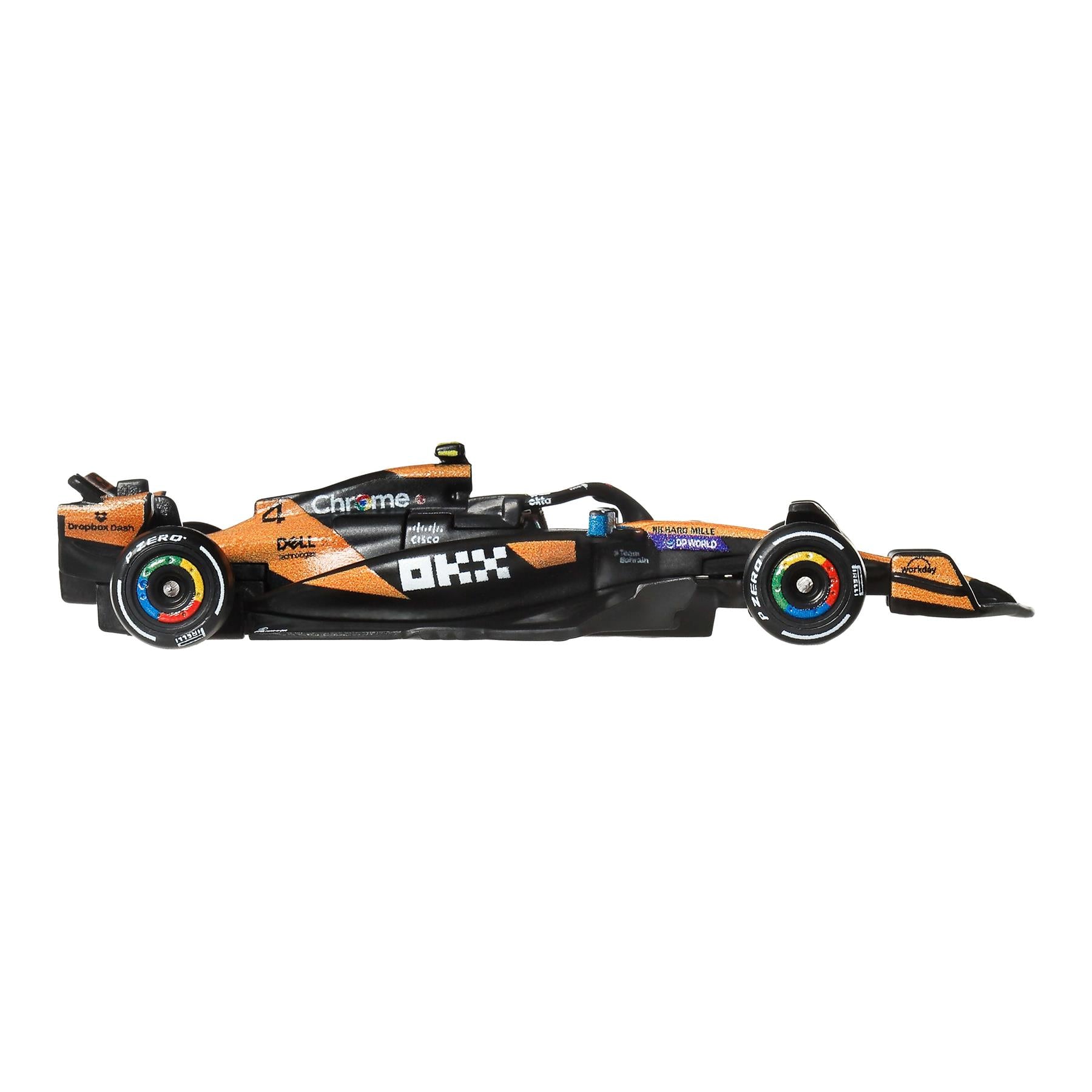 Hot Wheels 1:64 Scale Premium Die-Cast Formula 1 McLaren Lando Norris #4