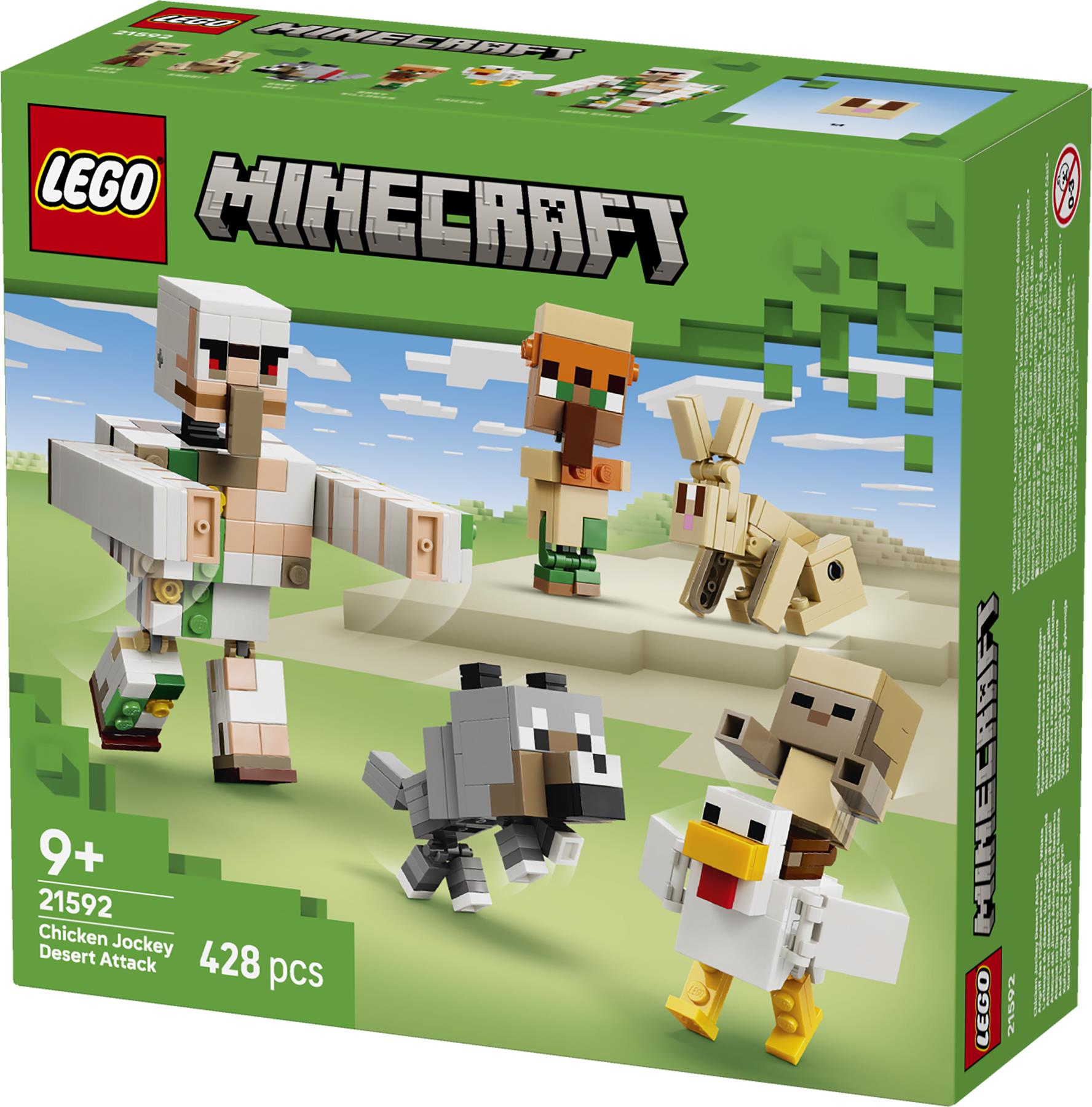 LEGO Minecraft Chicken Jockey Desert Attack 21592