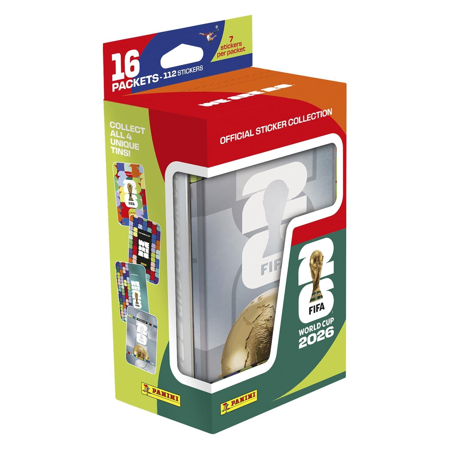 FIFA World Cup 2026 Sticker Collection Mega Tin Assortment