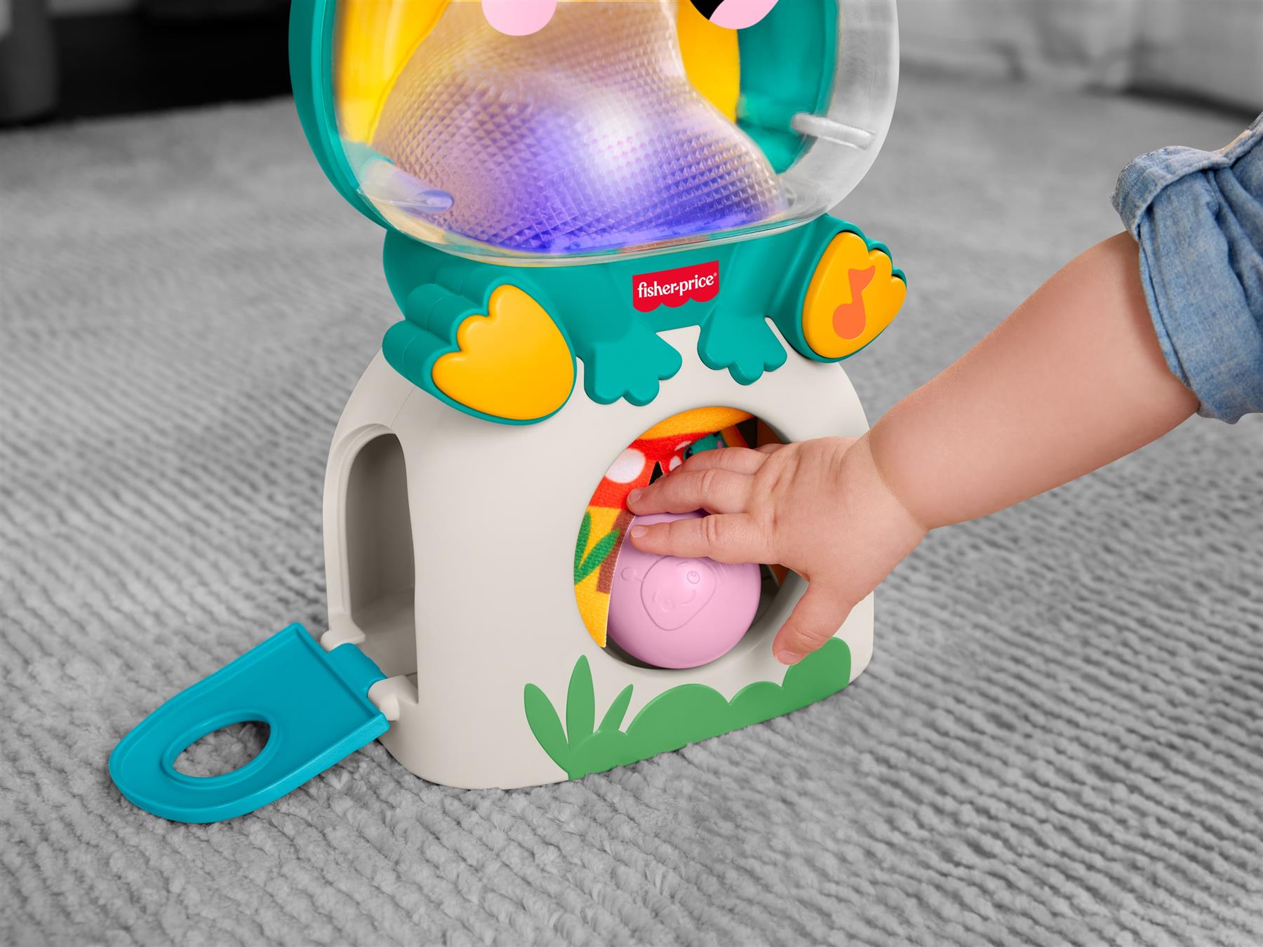 Fisher Price Light-Up & Roll Musical Frog