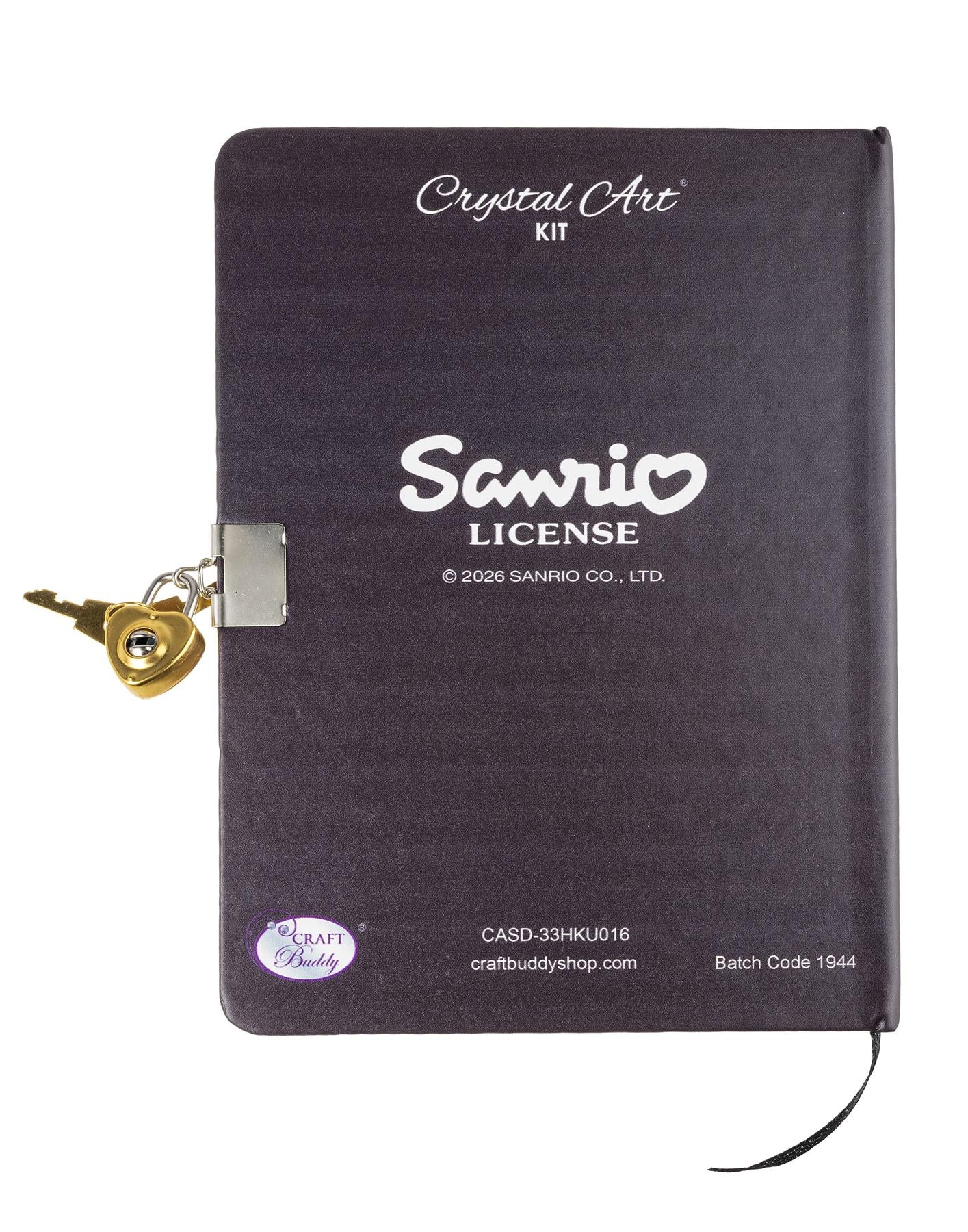 Hello Kitty and Friends Kuromi Crystal Art Secret Diary