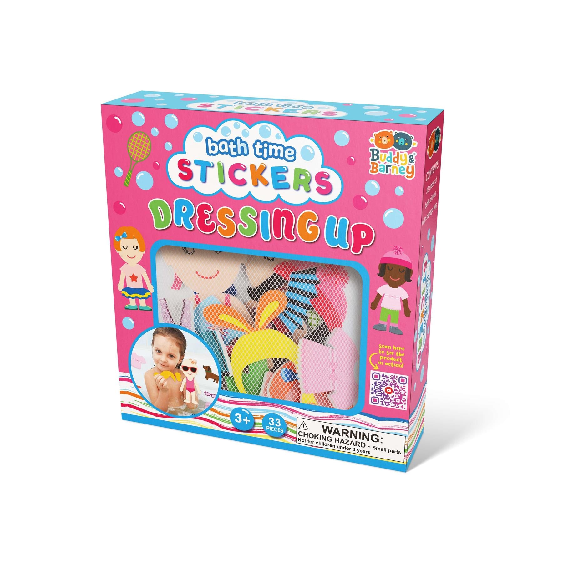 Buddy & Barney Dressing Up Bath Stickers