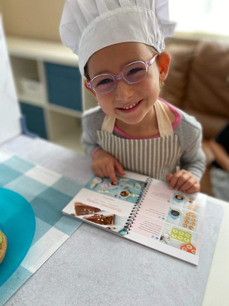 Tovla Jr. Montessori My First Cookbook, Apron & Hat Set