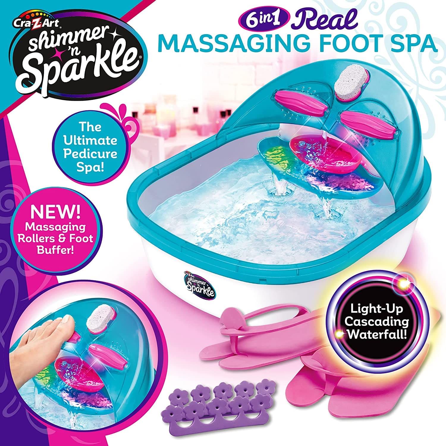 Shimmer N Sparkle 6-in-1 Real Massaging Foot Spa