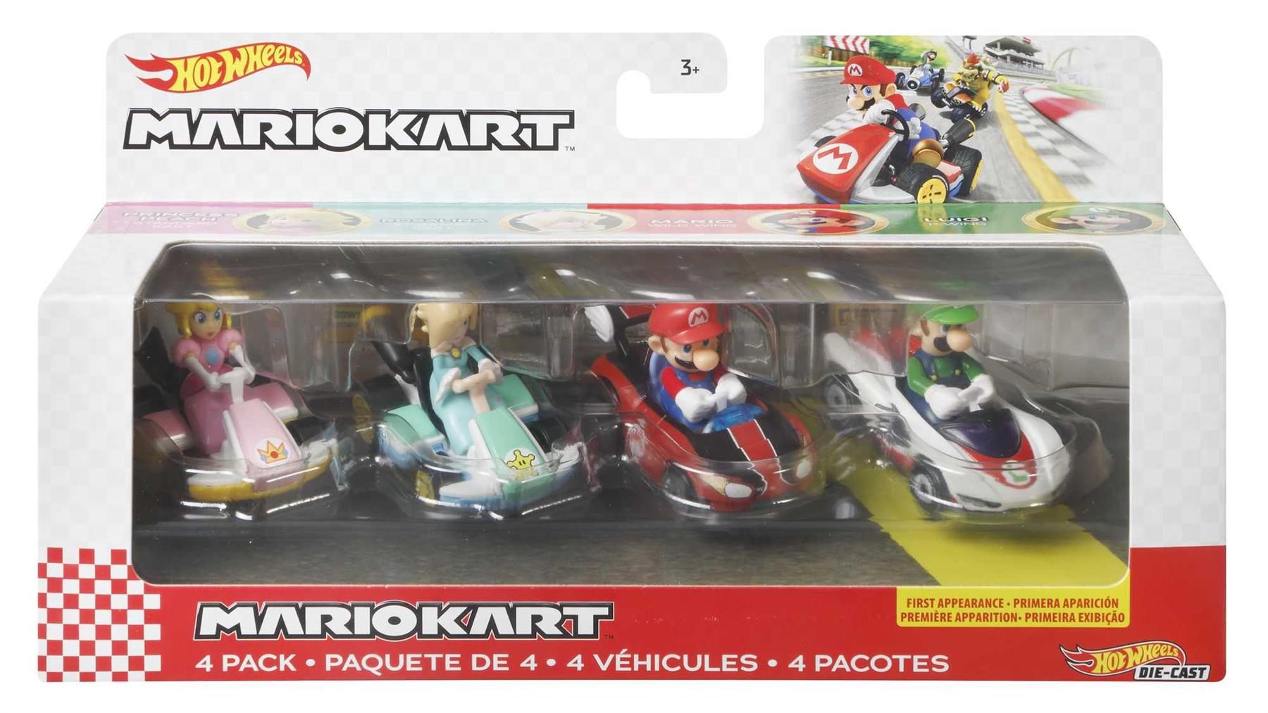 Hot Wheels Die Cast Cars 4 Pack Assortment - Roslaina