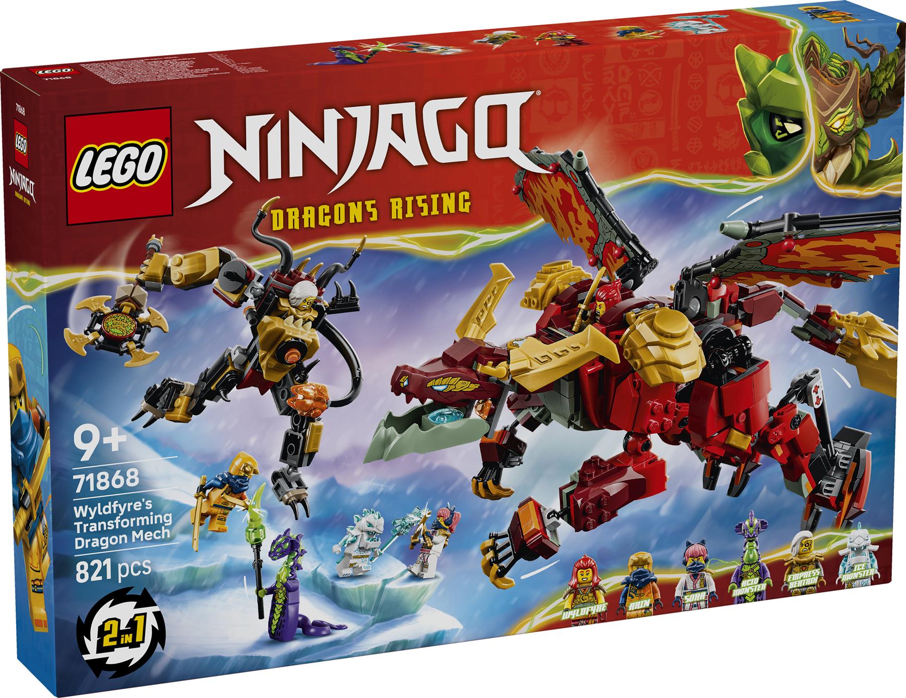 LEGO Ninjago Wyldfyre's Transforming Dragon Mech 71868
