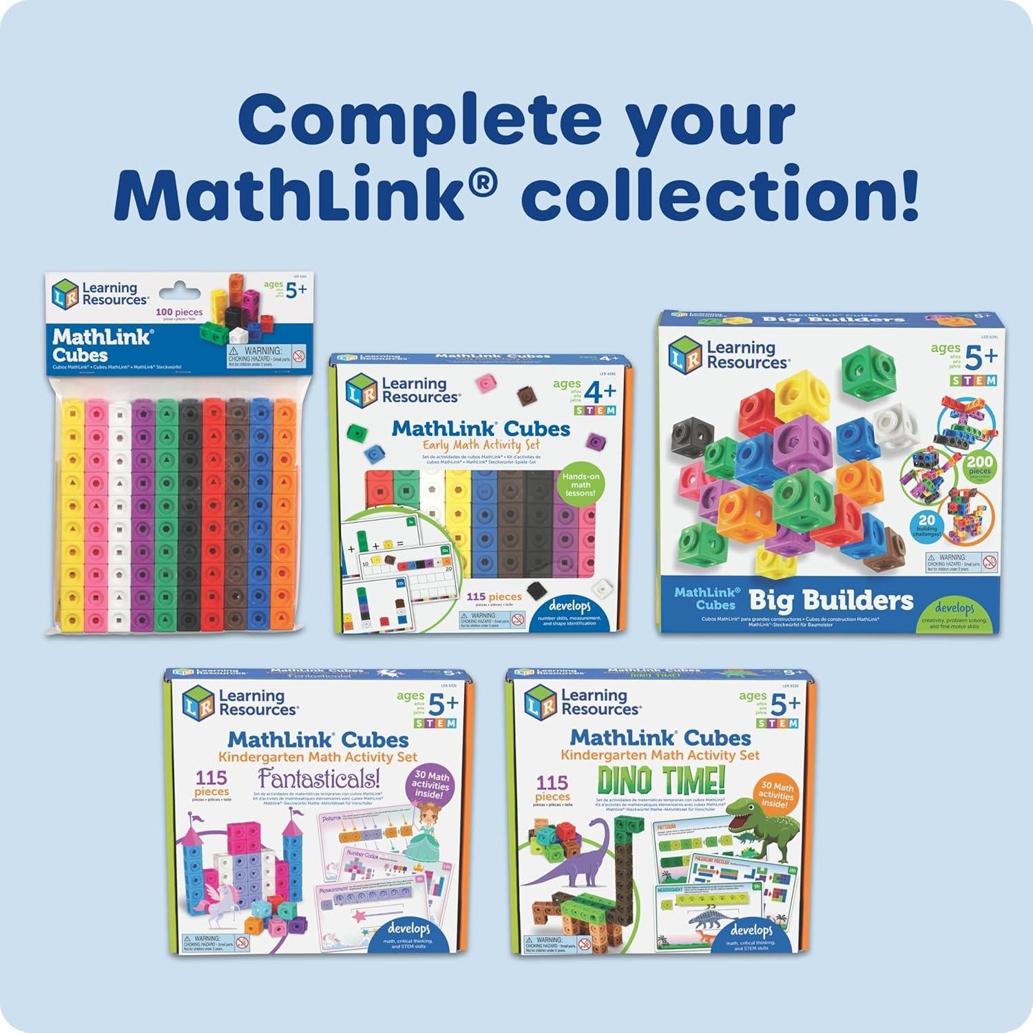 Learning Resources Numberblocks MathLink Set of 100 Cubes