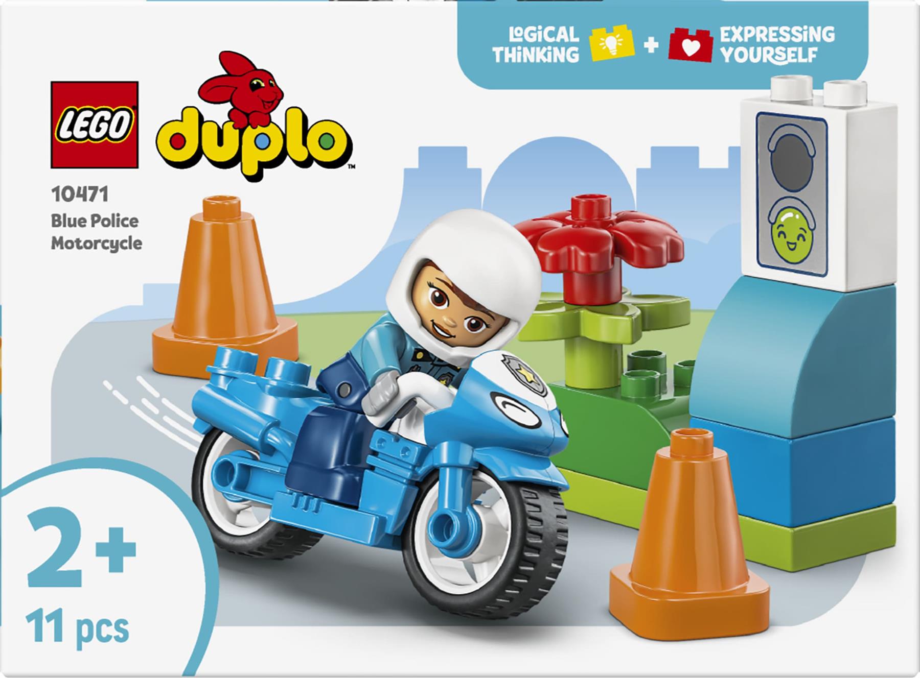 LEGO Duplo Blue Police Motorcycle 10471
