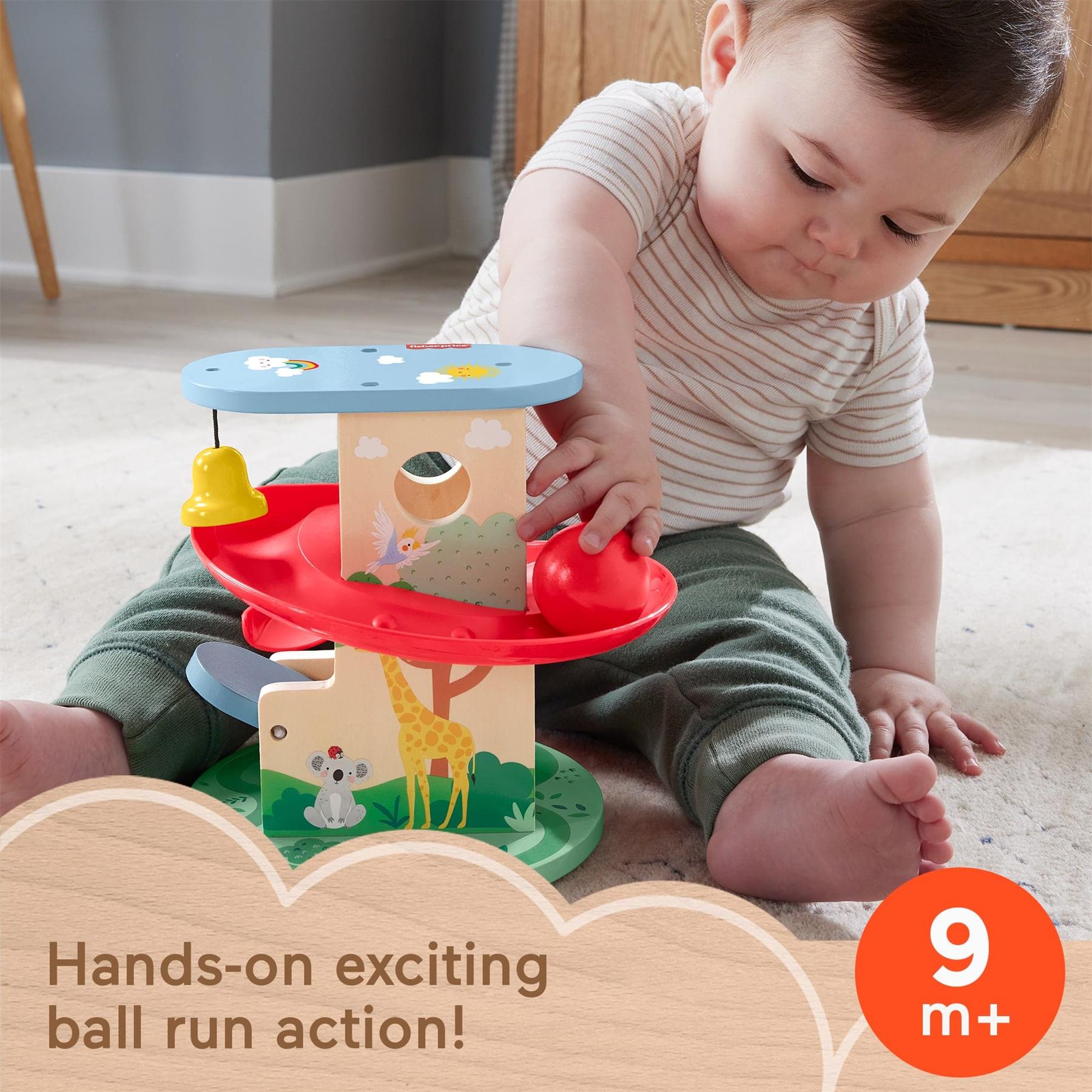 Fisher-Price Wooden Treehouse Ball Run