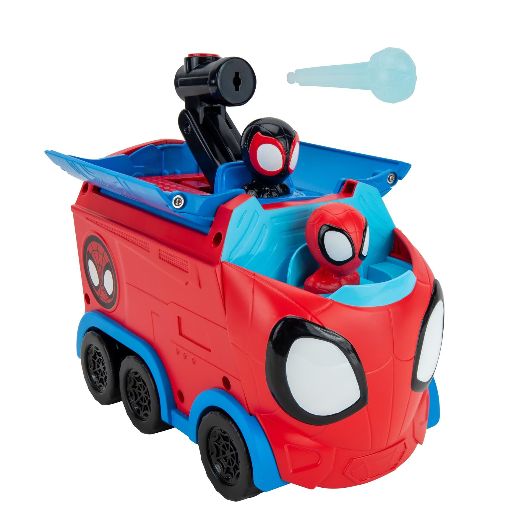 Marvel Spidey and His Amazing Friends Web Spinning Hauler 8 Inch 3-In-1 Transforming Vehicle