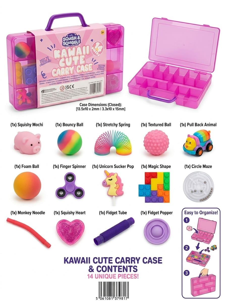 So Sensory Fidget Carry Case - Kawaii