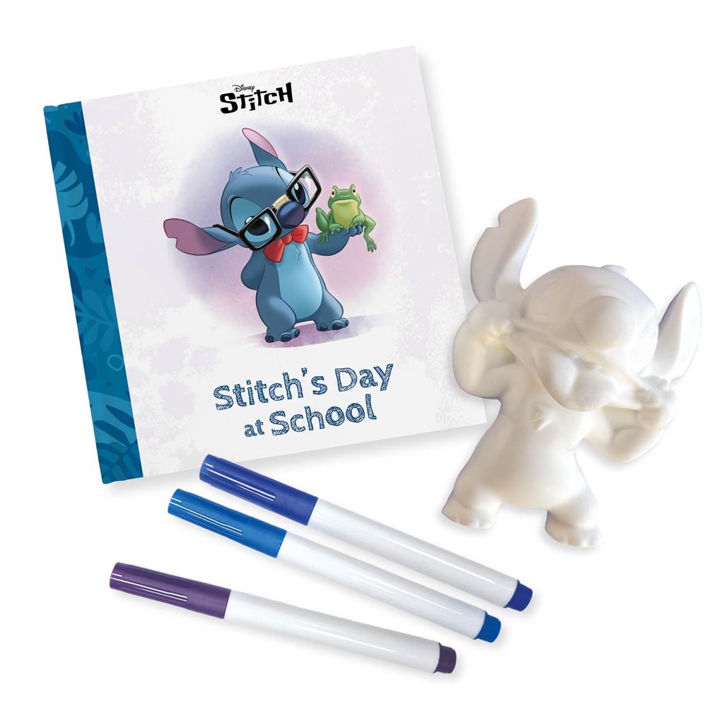 Disney Stitch Storybook and Colour Your Own Squishy