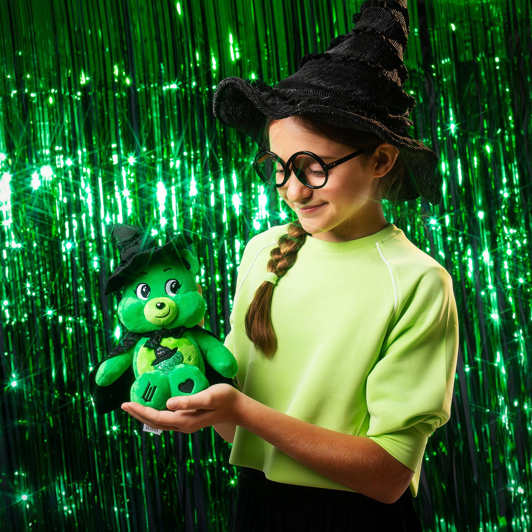 Care Bears Wicked Movie Plush - Good Luck Bear as Elphaba