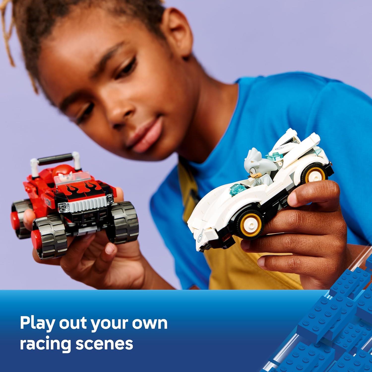 LEGO Sonic the Hedgehog Silver's Car vs. Knuckles' Monster Truck 77118