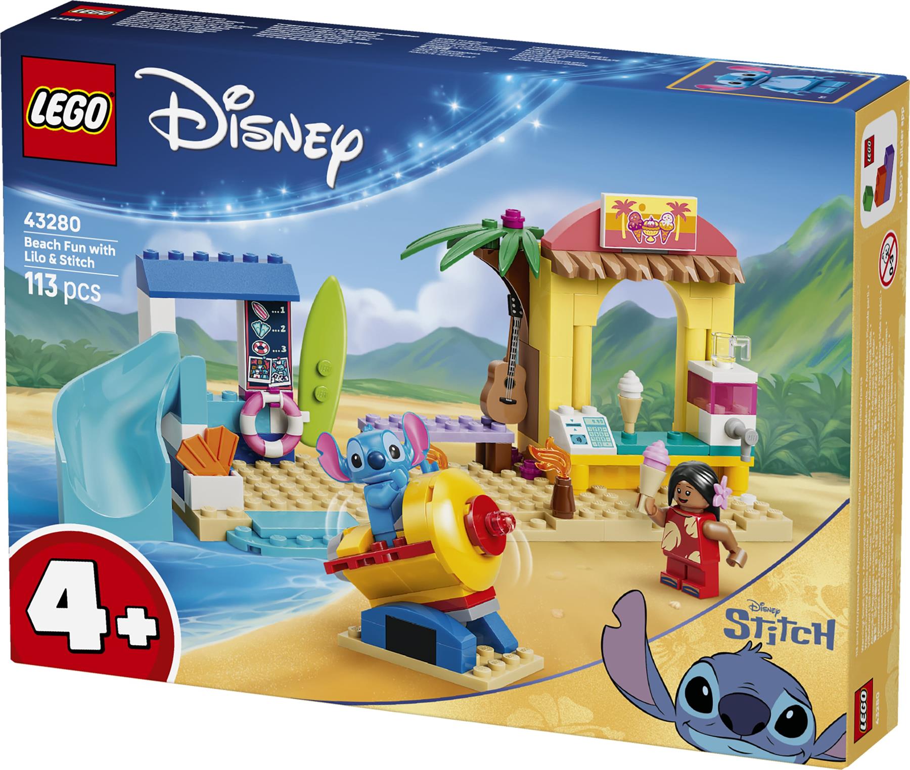 LEGO Disney Beach Fun with Lilo & Stitch 43280