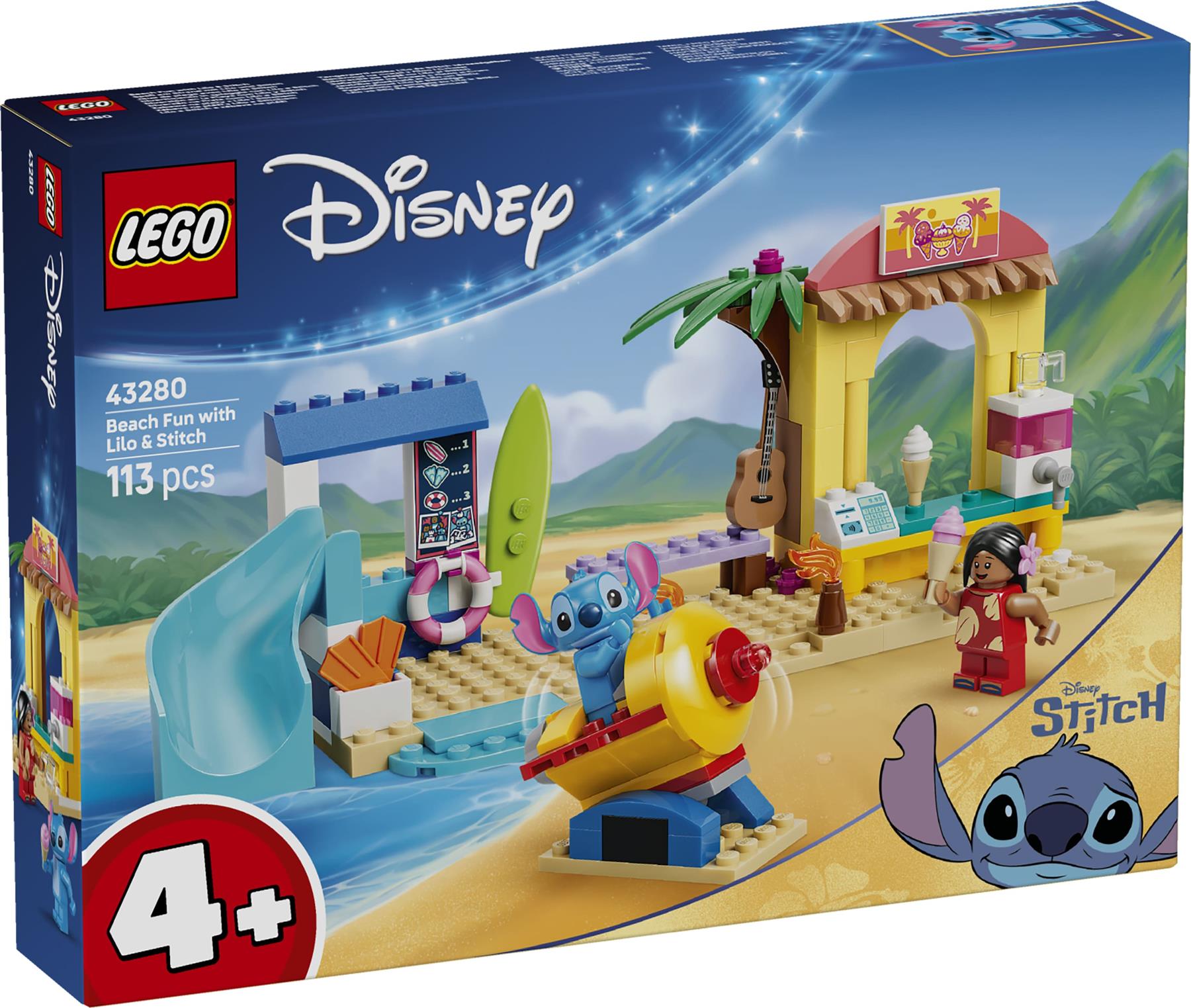 LEGO Disney Beach Fun with Lilo & Stitch 43280