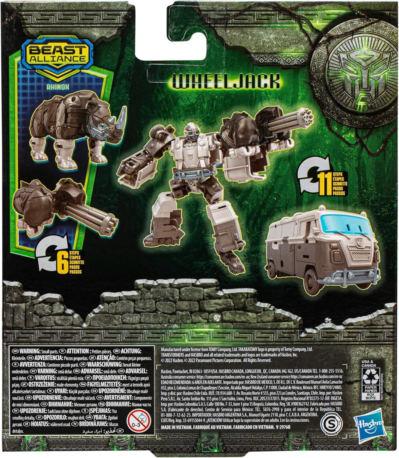 Transformers: Rise of the Beasts Weaponizer Wheeljack and Rhinox Acton Figure 2 Pack