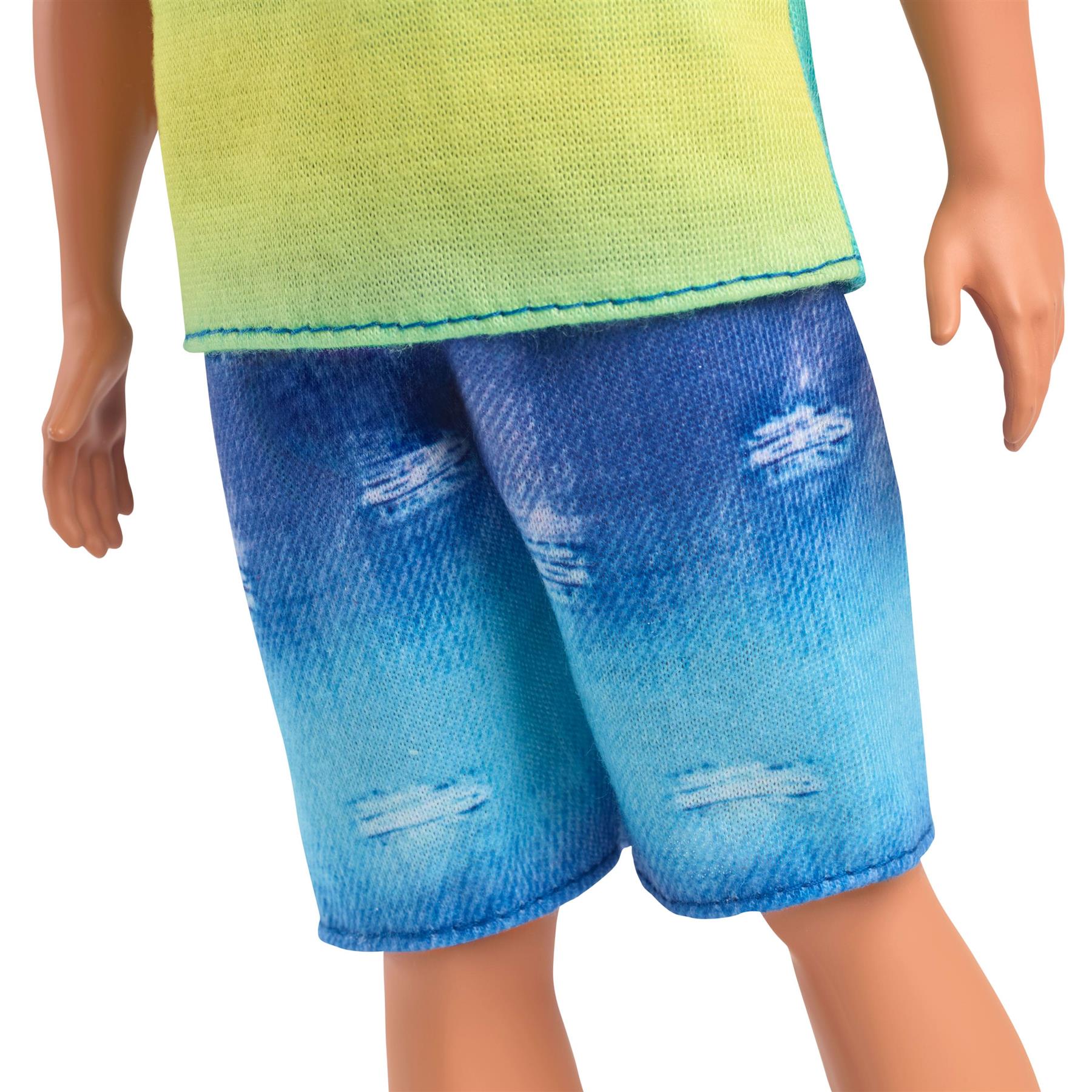Barbie Ken Fashionista Black Hair Blue & Green Top