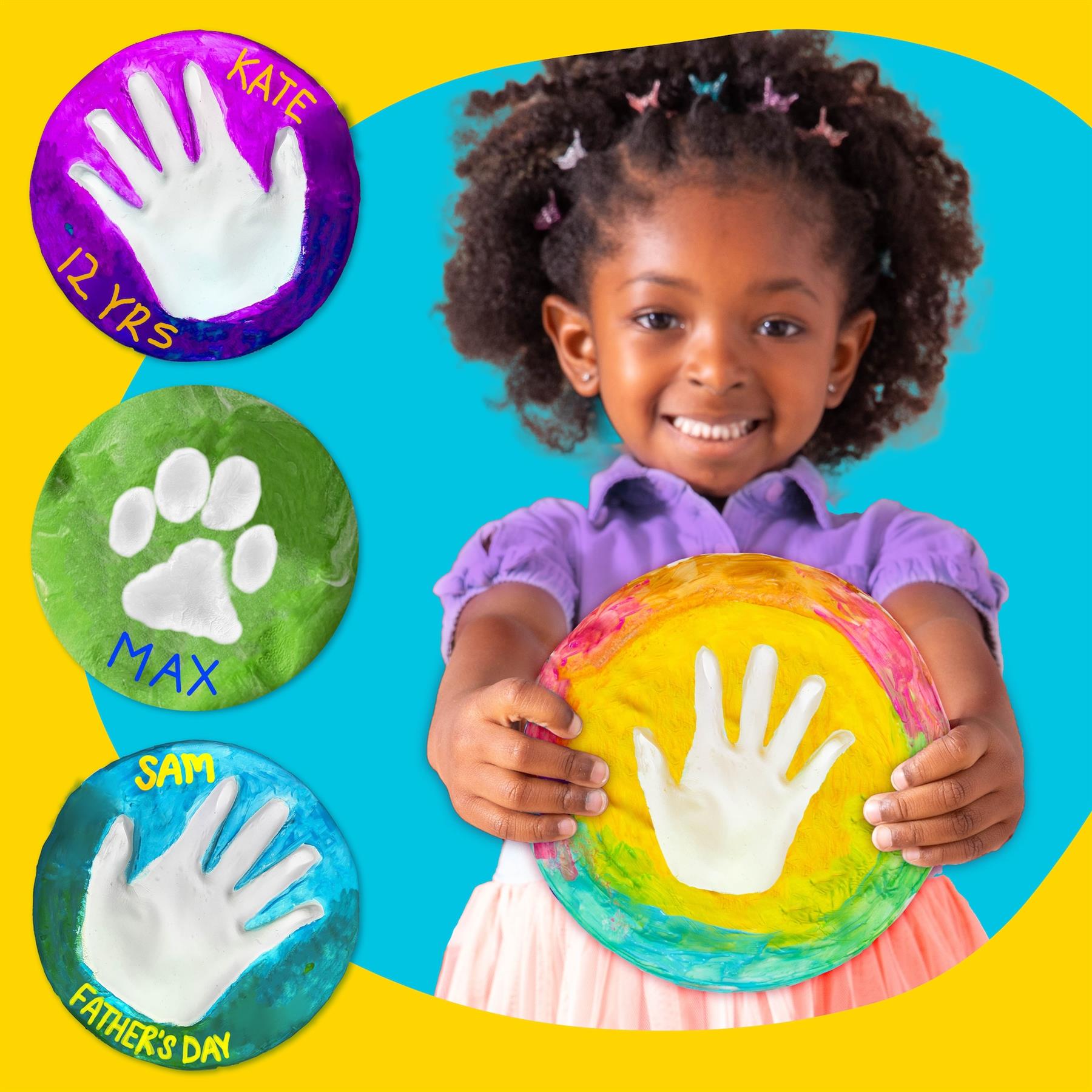 Play-Doh Air Dry Clay Handprint Stone