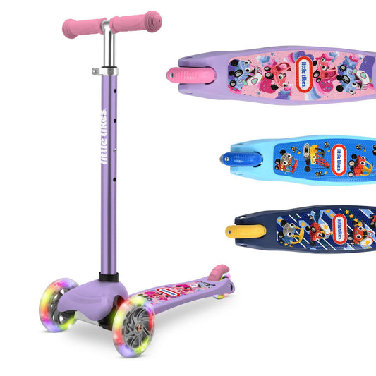 Little Tikes Kids 3 Wheel Scooter - Purple & Pink